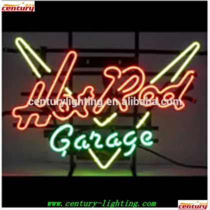 hot rod garage neon sign