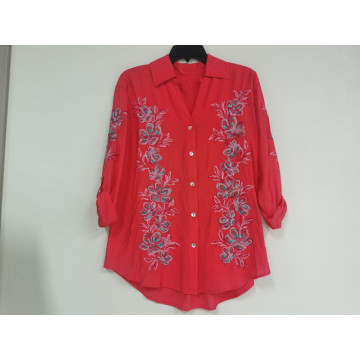 Camicia a maniche lunghe intrecciate