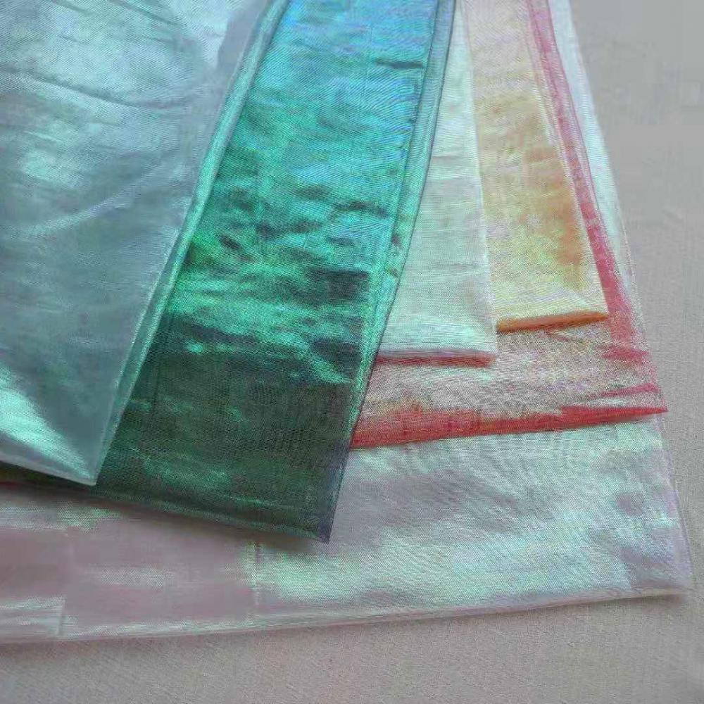 Iridescent Pearl Organza Fabric