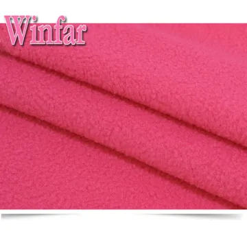 Stretch Brushed 100% Polyester Polar Fleece Fabric