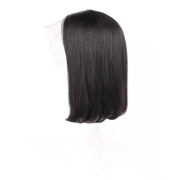 Wholesale Price Gluess Short Hair Straight Brazilian Human Hair 4*4 13*4 Lace Front Bob Wigs Pixie Cut