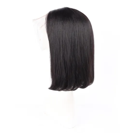 Wholesale Price Gluess Short Hair Straight Brazilian Human Hair 4*4 13*4 Lace Front Bob Wigs Pixie Cut