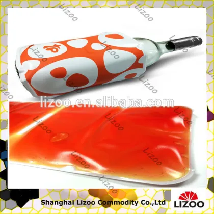 Gel ice pack wine cooler