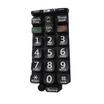 Silicone buttons for wireless telephone remote control