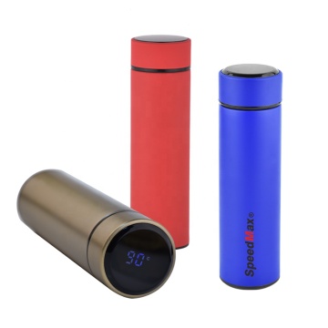 Smart Thermo Water Bottle: 500ml Stainless Steel Insulated Tumbler with LCD Temperature Display