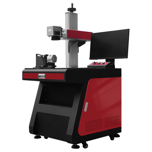 Máquina de marcação a laser de fibra com acessório