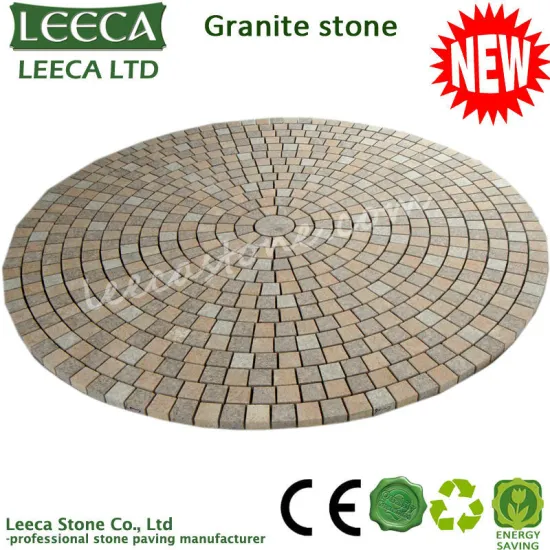 Maple red round pattern for plaza paving stone