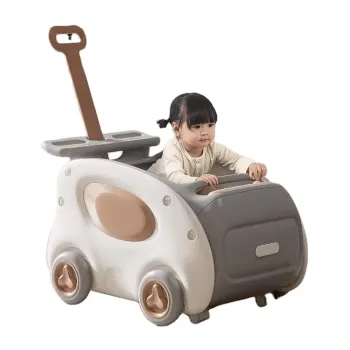 Eco-Friendly Toddler Learning Ride-On Car - Plastic Baby Walker with Wheels and Seat