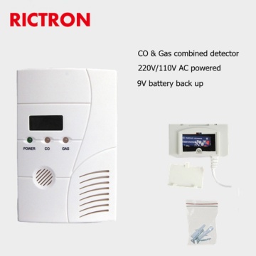 Detector combinado de sensor electroquímico de CO2 y gas Detector combinado de gas y CO