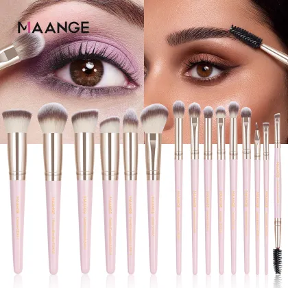 MAANGE 15pcs Private Label Luxury Makeup Brush Set