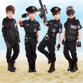 2019 Children Traffic Police Cop Cosplay Costumes Policemen Uniform Girls Pleated Skirt Student Team Halloween Party Performance