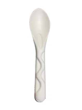 Disposable biodegradable paper pulp knife fork and spoon