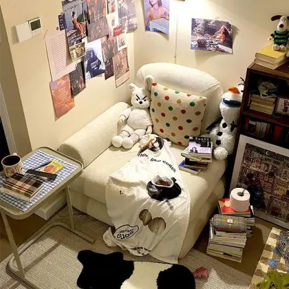 Modern Style Lazy Bean Curd Block Easy Sofa