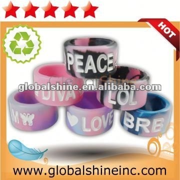 debossed inkfilled siliocne wristbands