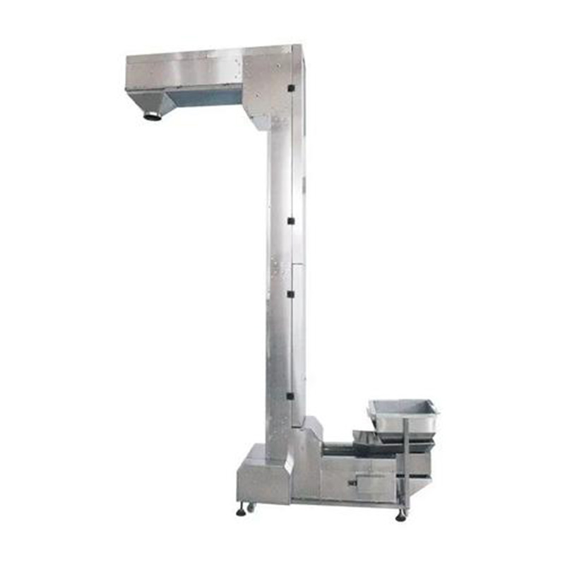 Elevator for vertical grain lifting in silo