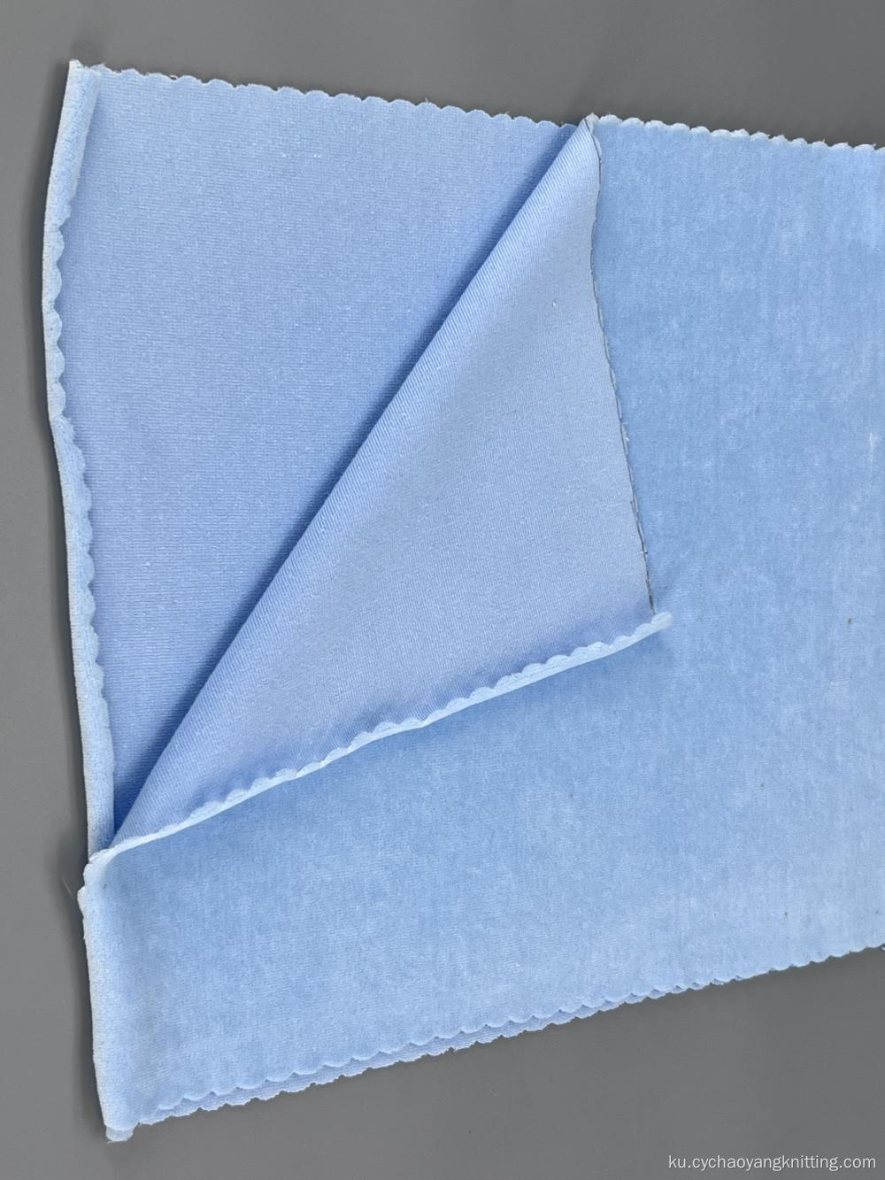 Polyester ji bo Upholstery Home Fabric Velvet Plain