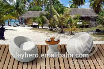 GW3080 Outdoor Furniture galss coffee table round leisure set
