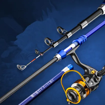 Mini Portable Sea Fishing Rod Reel Combo for Rock Raft Fishing