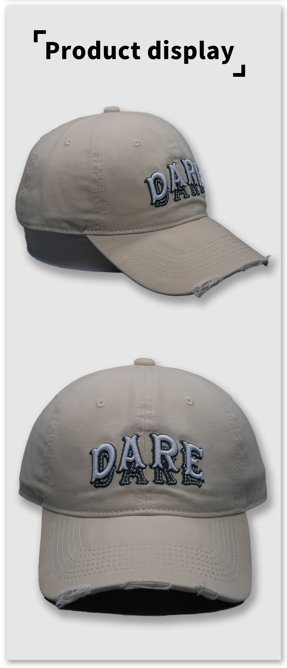 Premium 3D Embroidered Baseball Cap with Satin Accents