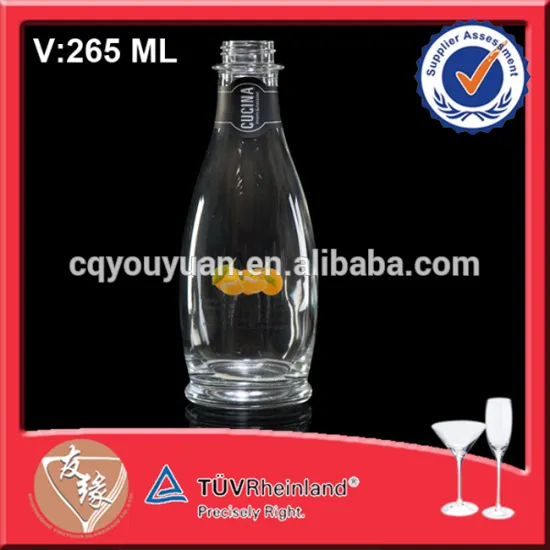 Super Flint Glass 250ML Bottle Juice Transparent Sanitizer Bottle Sticker