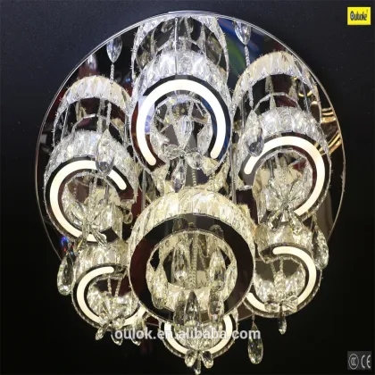 beautiful design of led ceiling light, led crystal light, crystal ceiling light