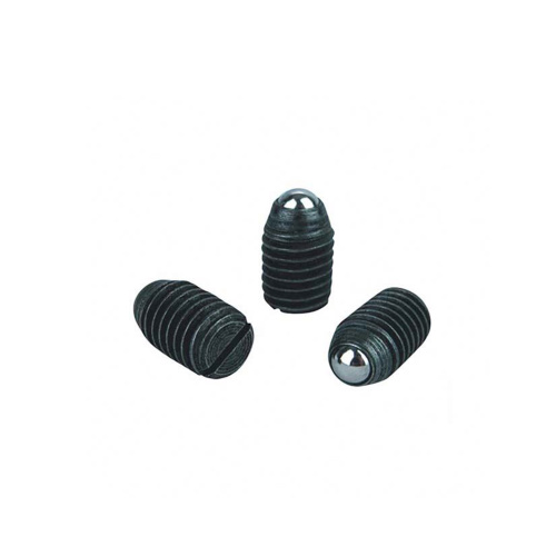 Carbon steel slotted ball plunger screw