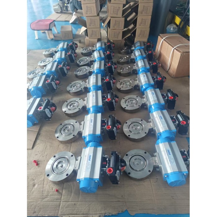 Van bướm khí nén - lệch tâm kép