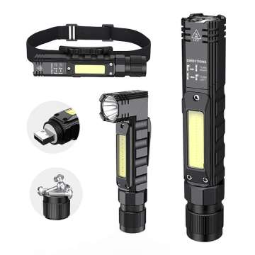 Super Bright Magnet Tactical Small Torch Light: A Powerful, Rechargeable, and Portable LED Flashlight