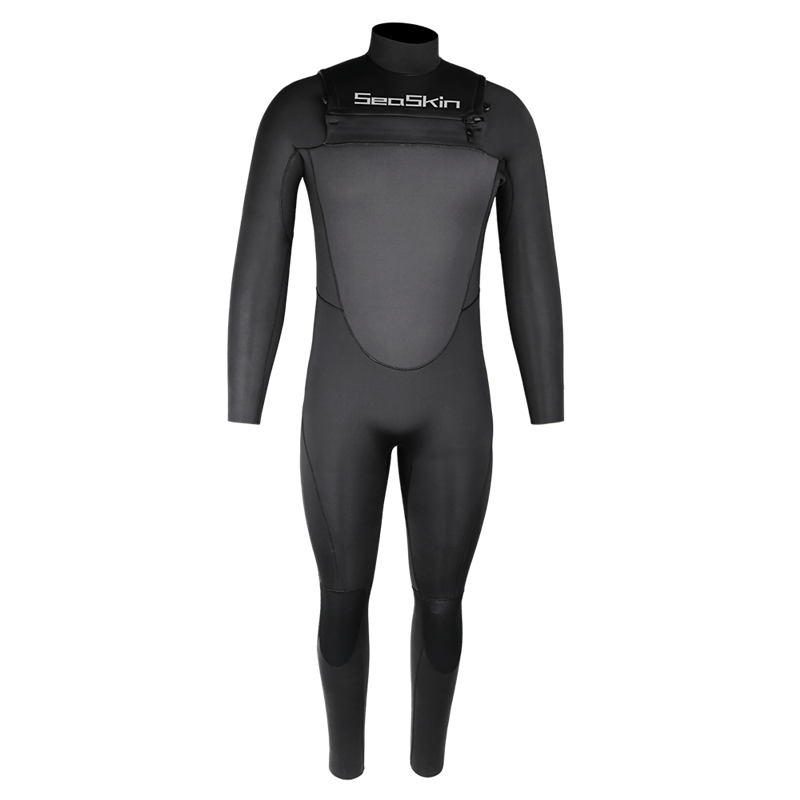 Seaskin 3mm Front Zipper Black Color Surfing Wetsuits