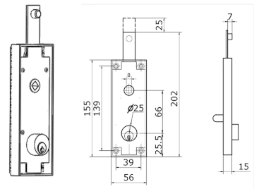 Cylinder Locks For Up&Over Garage Doors