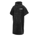 Absorbent Coral Fleece Hooded Changing Poncho Towel