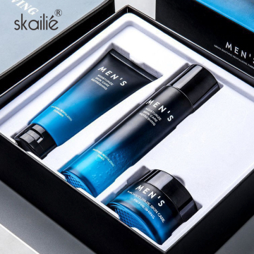 Skailie Private Label High Quality Organic Moisturizing Cleansing Anti-Aging Vegan Skin Care Kit for Men