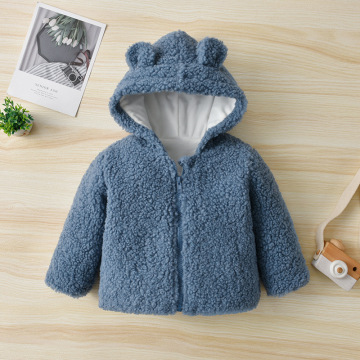 Baby Otoño Fleece con capucha Abrigo