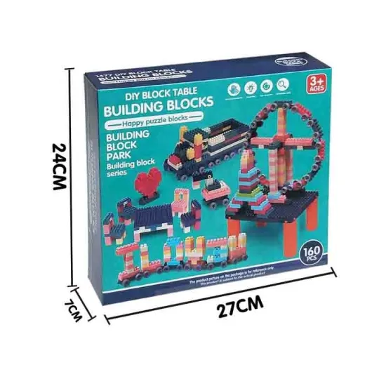 160pcs Creative DIY Plastic Building Blocks Educational Toy for Kids