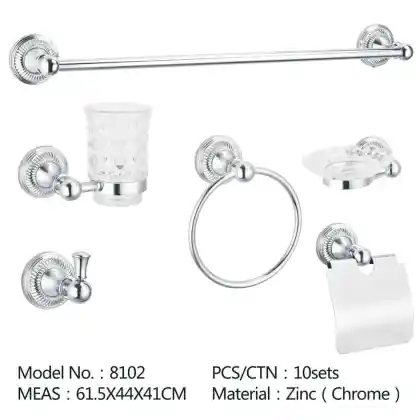 Bathroom Accessories Zinc Alloy Towel Bar Wall Mount