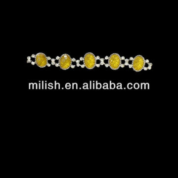 Fashion Decorative Diamante Rhinestone Trimmings Chain for Evening Dress MR-0001