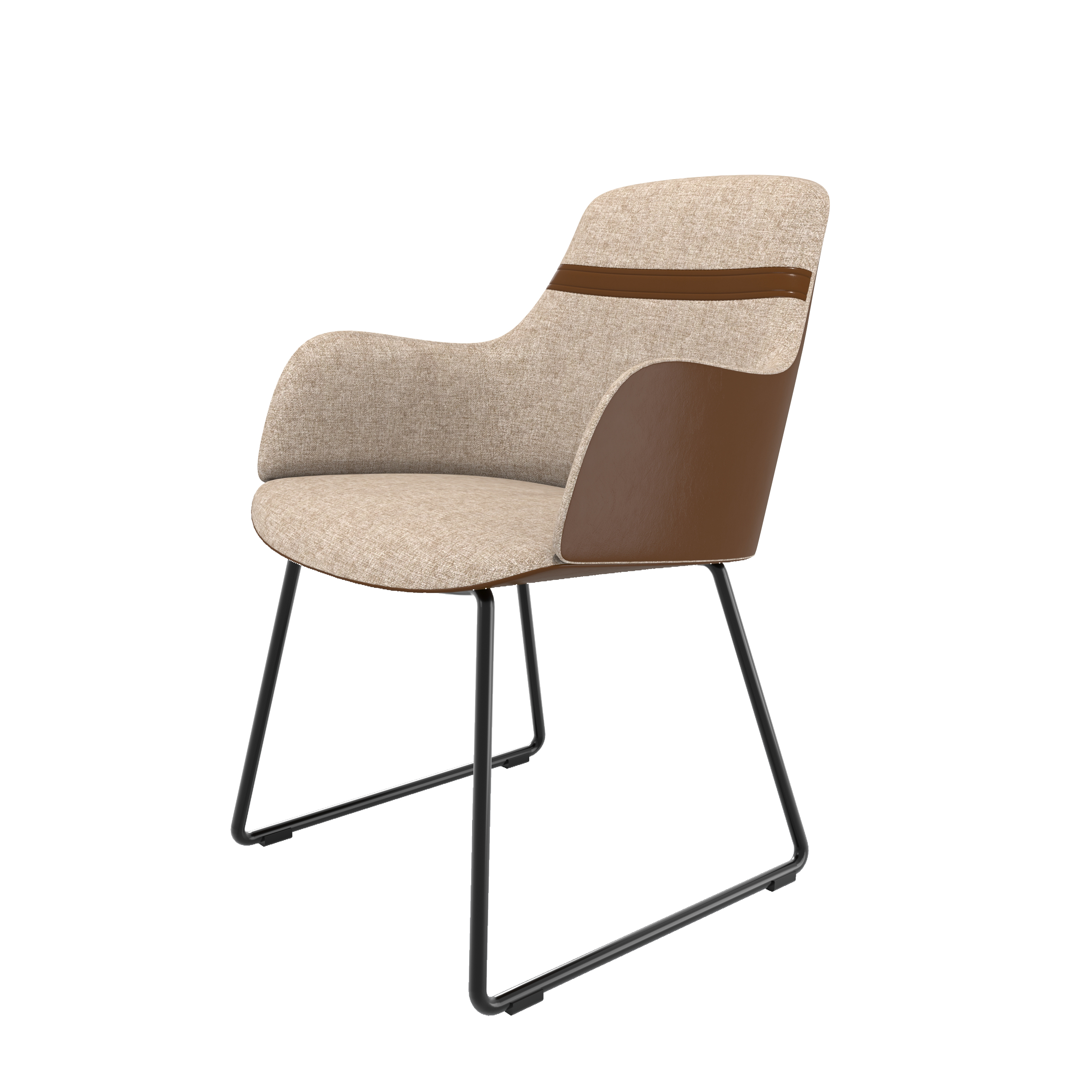Nordic Style Modern High-quality Simple Home Multi-color Cloth Back Dining Chair