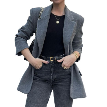 Wholesale Women's Fashion Oversize Blazer Coat for Autumn Winter
