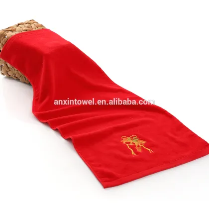 Luxury Sof emboridery China Christmas towel sets Holiday gifts