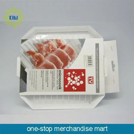 high quality plastic microwave bacon plate rack