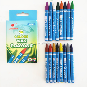 Warna untuk anak -anak warna krayon kotak lukisan kotak kemasan 16 warna crayon