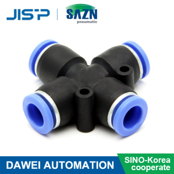 Sino-Korea joint venture 4 Port Air Hose Fittings Pipe Fitting Connector PZA