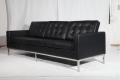 Cuoio nero Firenze Knoll 3 posti divano replica