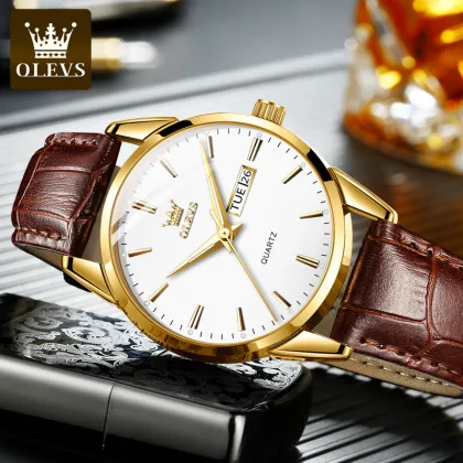 OLEVS 6898: Luxury Men's Quartz Watch - Luminous Men's Watches for Stylish Gentlemen