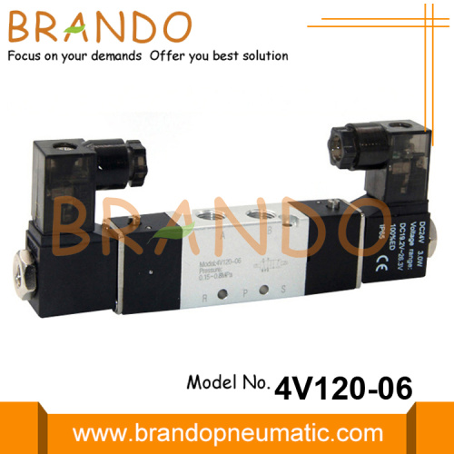 4V120-06 Airtac Tipo 5/2 Válvula de doble solenoide neumático