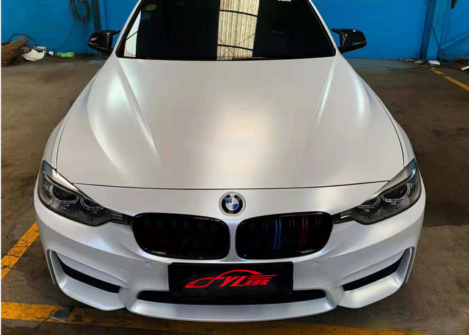 matte metallic white vinyl