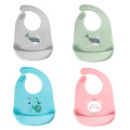 Silicone Baby Bibs Easily Wipe Clean