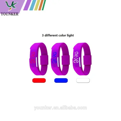 WATCH BAND DIGITAL SILICON LED WATCH
