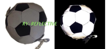 Grey with black reflective football
