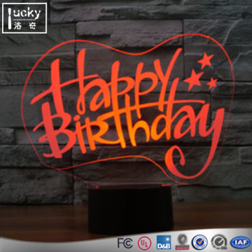Personalized 3D Acrylic Night Lights,Colorful LED Desk Lamp